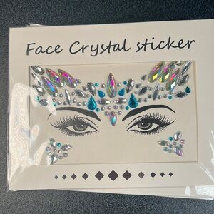 Colorful Iridescent Face Rhinestone Crystal Stickers